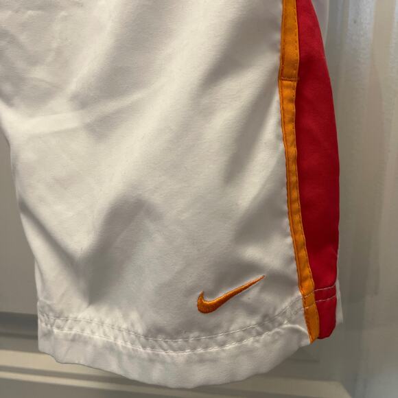 Nike Women's Elastic Waist Athletic Workout Capri Pants Size L (12-14) White Red - Picture 2 of 7